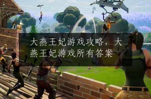 大燕王妃游戏攻略，大燕王妃游戏所有答案