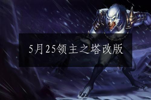 5月25领主之塔改版